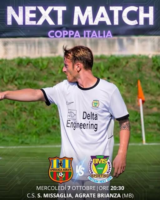 BMS Tritium NG, sfida verità in Coppa Italia con la Speranza Agrate
