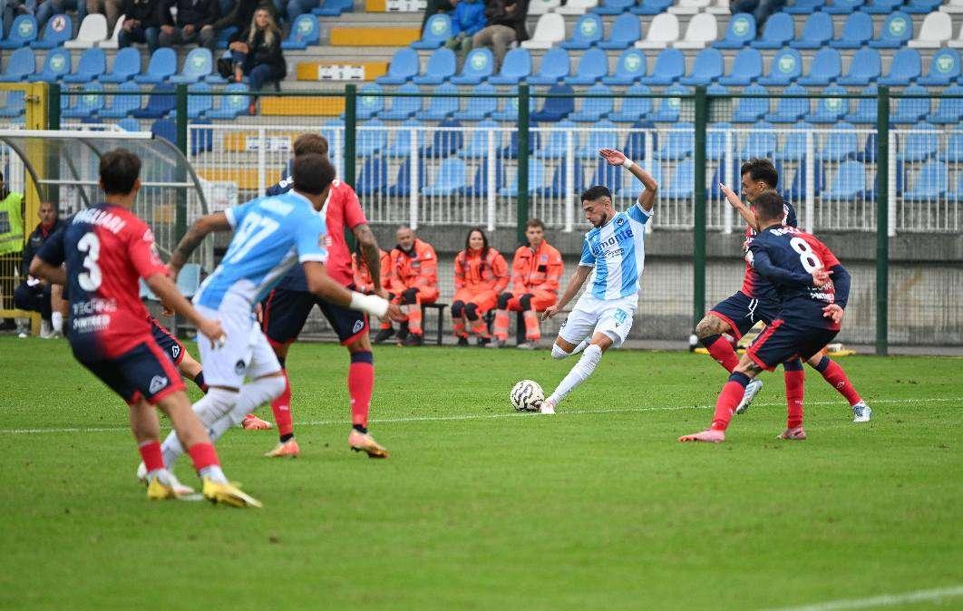 Una fase della gara