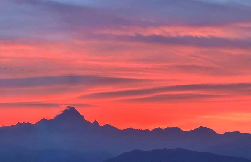 Tramonto sul Monviso lun 21/09