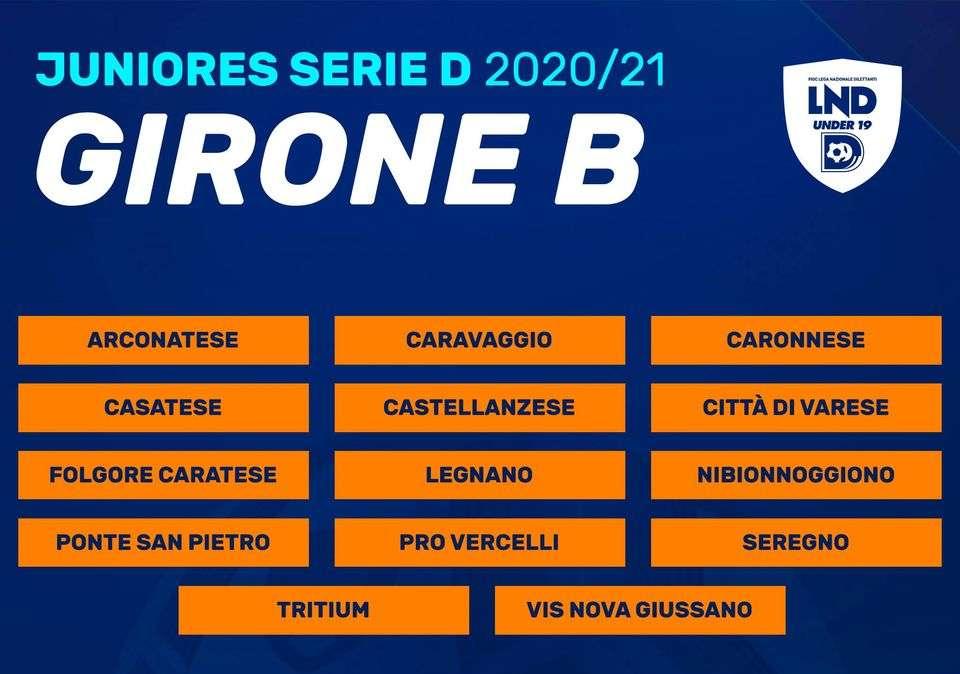 Il girone B Juniores Nazionale