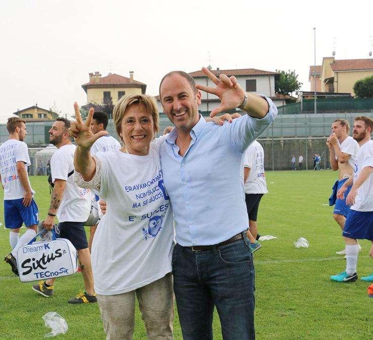 Camoni e la Sindaca di Trezzo