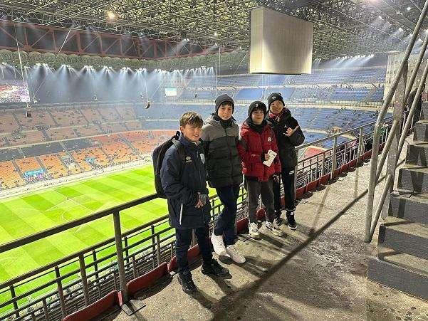I ragazzi presenti a San Siro