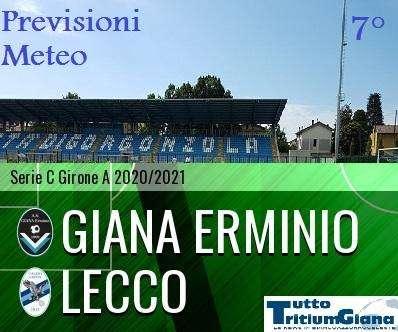 WEATHER FORECAST TTG - Sereno con qualche velatura per Giana Erminio-Lecco e VirtusCiseranoBergamo-Tritium