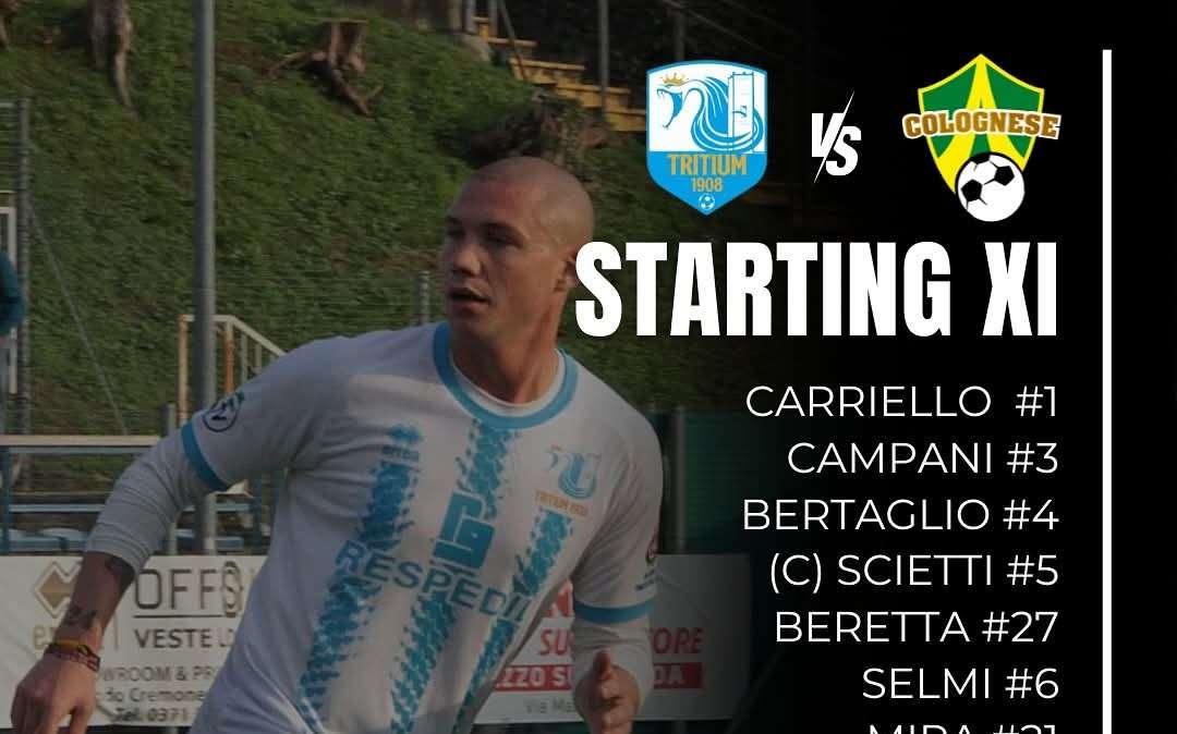 Le formazioni ufficiali di Tritium-Colognese 