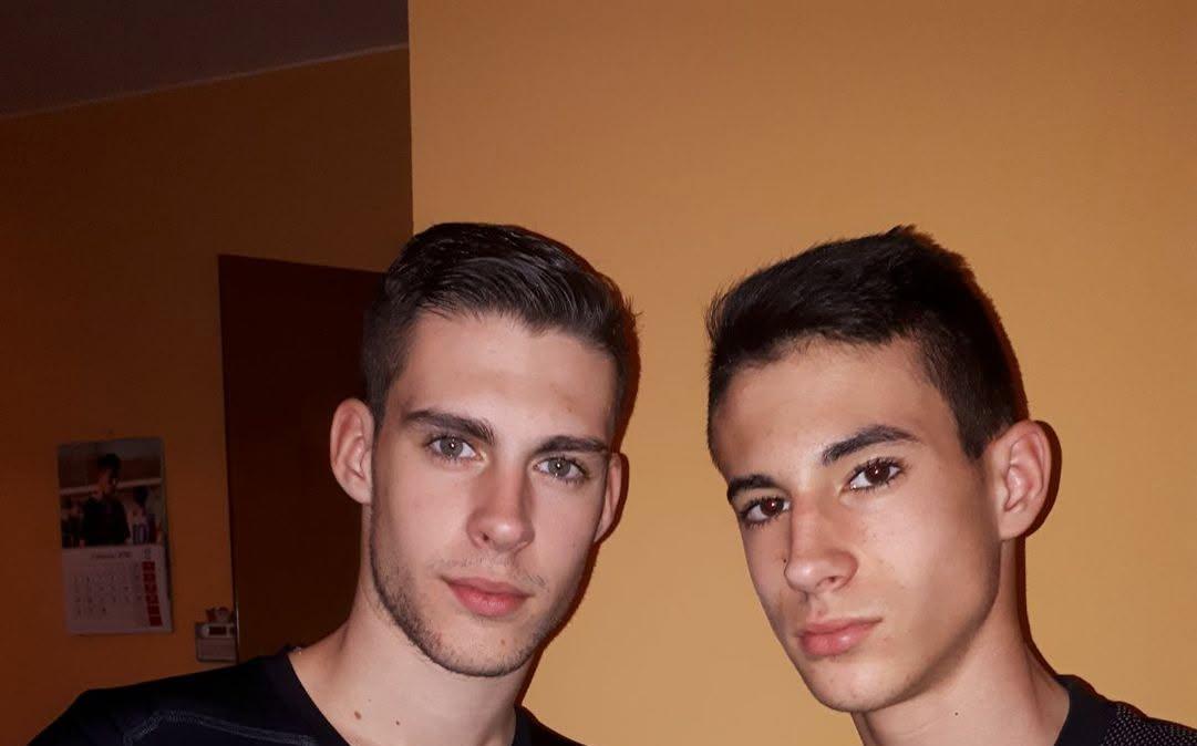 Alessandro col fratello Matteo