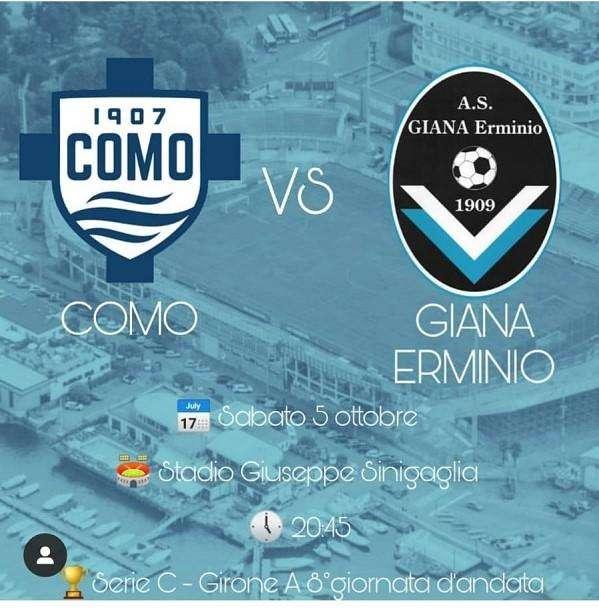Como-Giana Erminio, le formazioni ufficiali