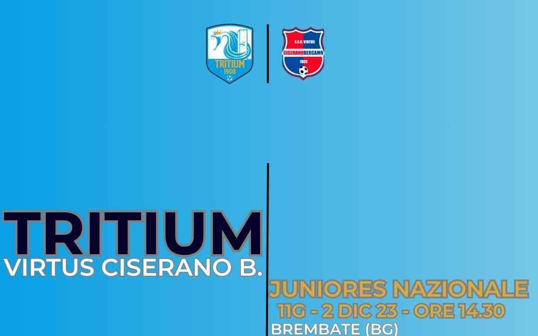 La Juniores della Tritium impegnata in casa contro la Virtus Ciserano Bergamo 