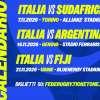 L’Italrugby torna a Udine: al Bluenergy Stadium arriva la sfida contro le Fiji