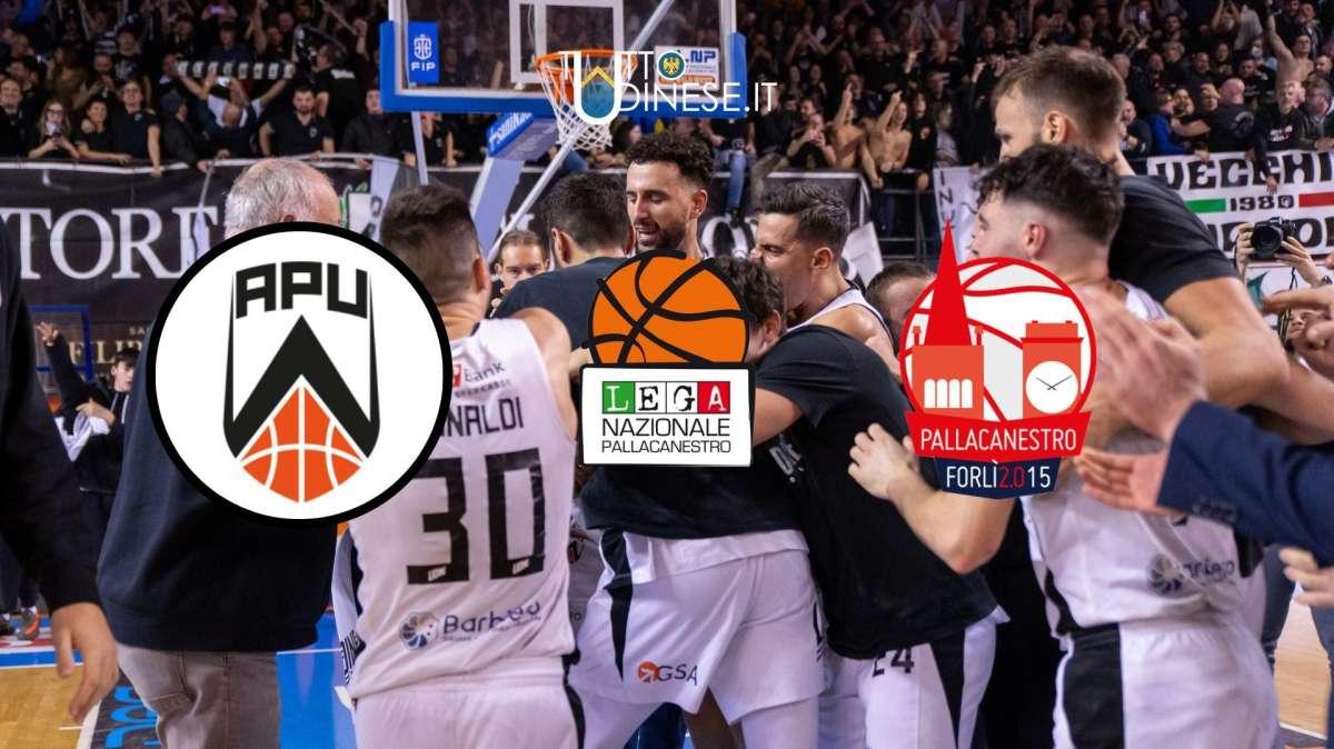 RELIVE Serie A2 Apu Udine-Unieuro Forlì 61-73: RISULTATO FNALE