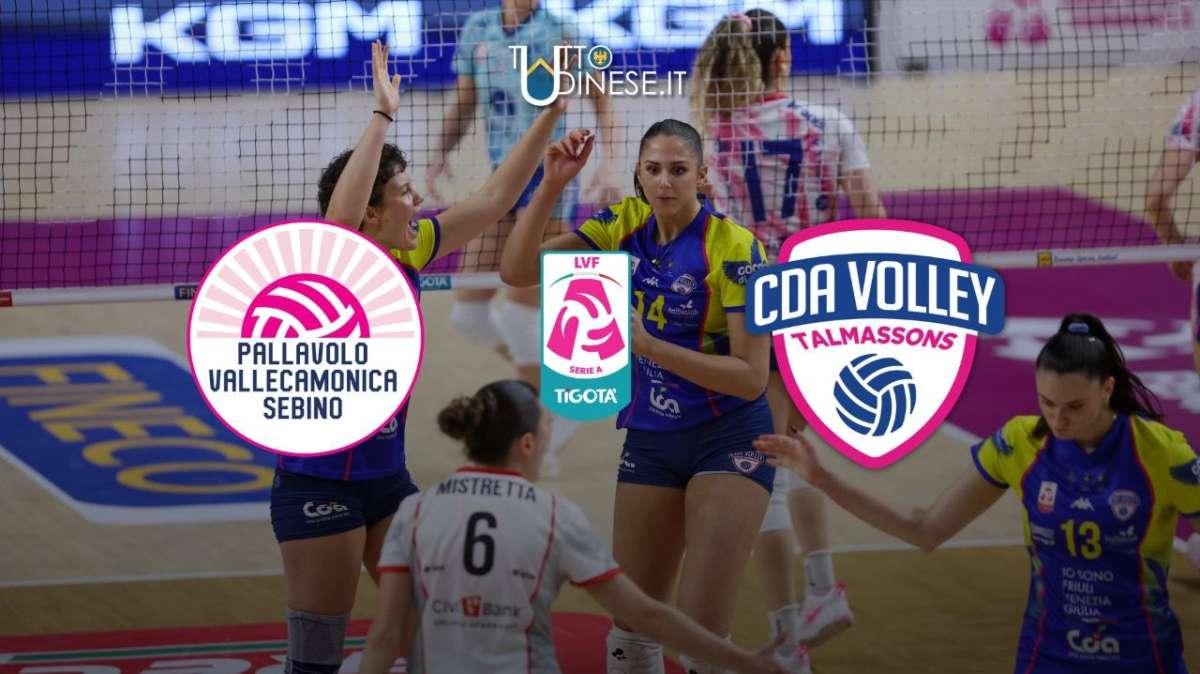 Serie A2 Costa Volpino-CDA Talmassons FVG 3-2: RISULTATO FINALE