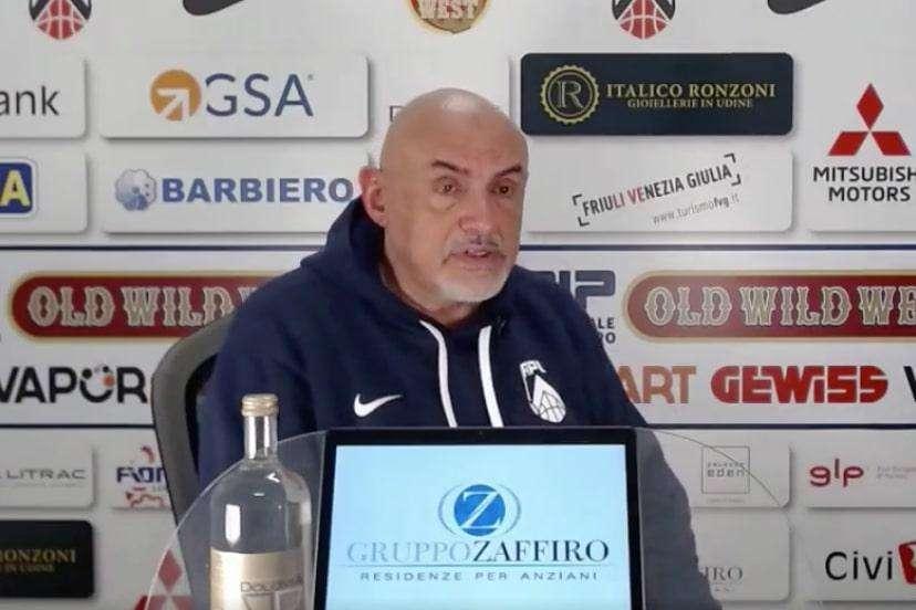 Apu Udine, Boniciolli: "Partita combattuta ma questi sono i playoff"