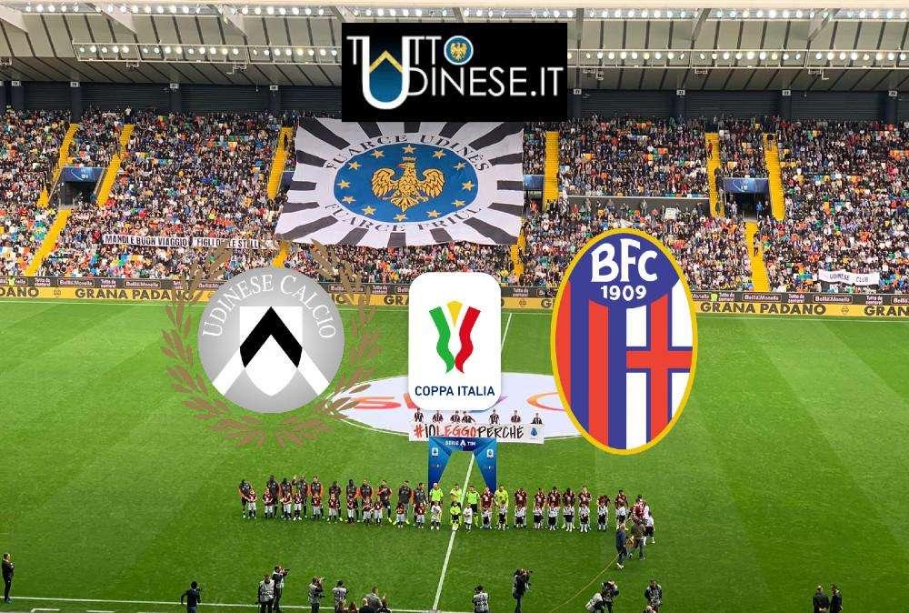 RELIVE COPPA ITALIA - Udinese-Bologna (4-0), finita, Lasagna chiude con un poker, si va agli ottavi