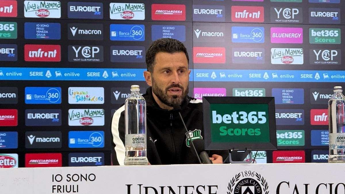 Sassuolo, Grosso in conferenza: "Essere motivati anche a metà classifica è l'essenza dello sport"