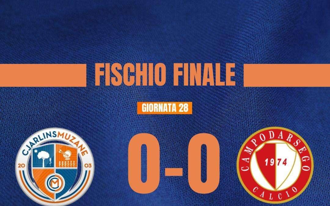 Serie D, terzo pareggio consecutivo per il Cjarlins Muzane: con il Campodarsego è 0-0
