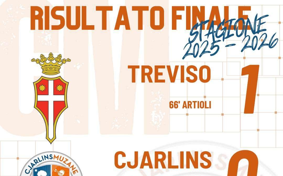 Serie D, Cjarlins Muzane sconfitto nello scontro al vertice con il Treviso