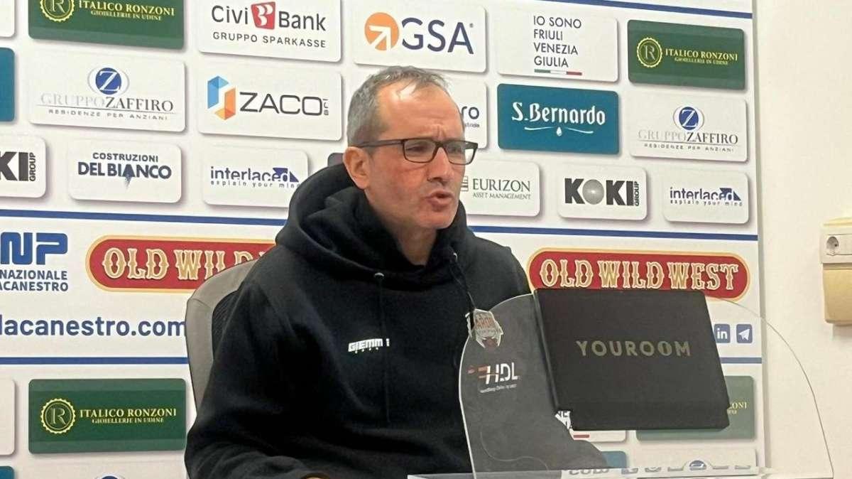 Nardò, Di Carlo: "A Udine livello di pallacanestro molto alto"