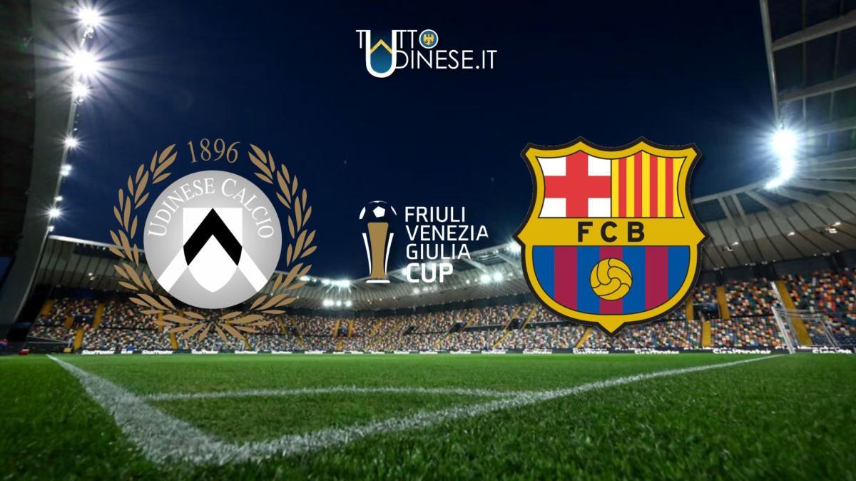 DIRETTA Fvg Cup Udinese-Barcellona: calcio d'inizio alle 22