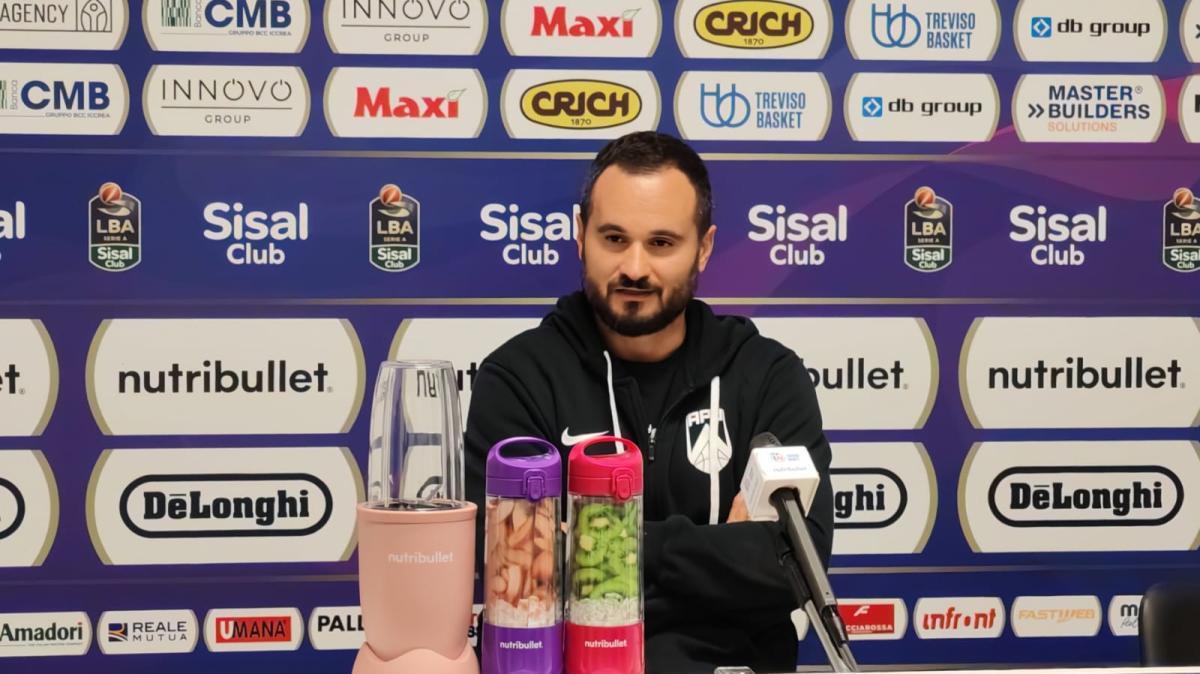 Treviso-APU Udine 102-86, Vertemati: "Loro più costanti di noi, dobbiamo essere più smaliziati"