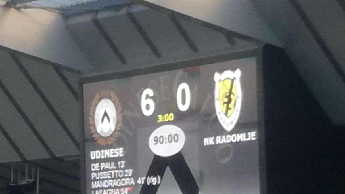 SINTESI Amichevole, Udinese-Radomlje 6-0: in gol De Paul, Pussetto, Mandragora, Lasagna (doppietta) e Bocic