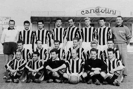 1 agosto 1955, la Lega Calcio retrocede l'Udinese d'ufficio. Dopo un secondo posto