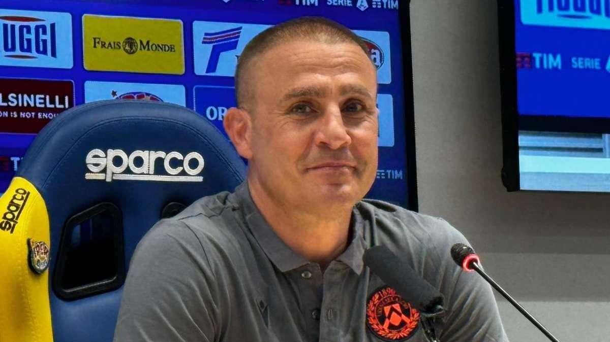 Udinese, Cannavaro in conferenza: “Li ho visti diversamente oggi, sapevo che c’è l’avremmo fatta”