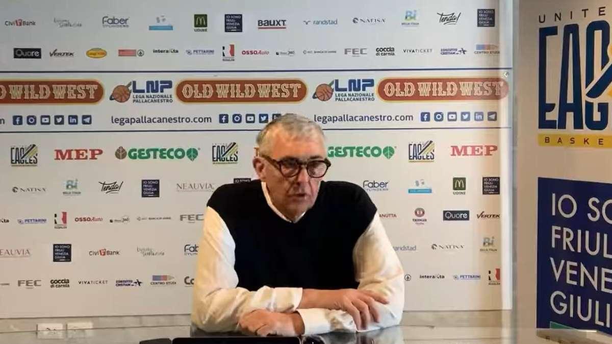 UEB Cividale, Pillastrini: "I fatti ci hanno smentito, non mi era mai capitato da quando alleno"