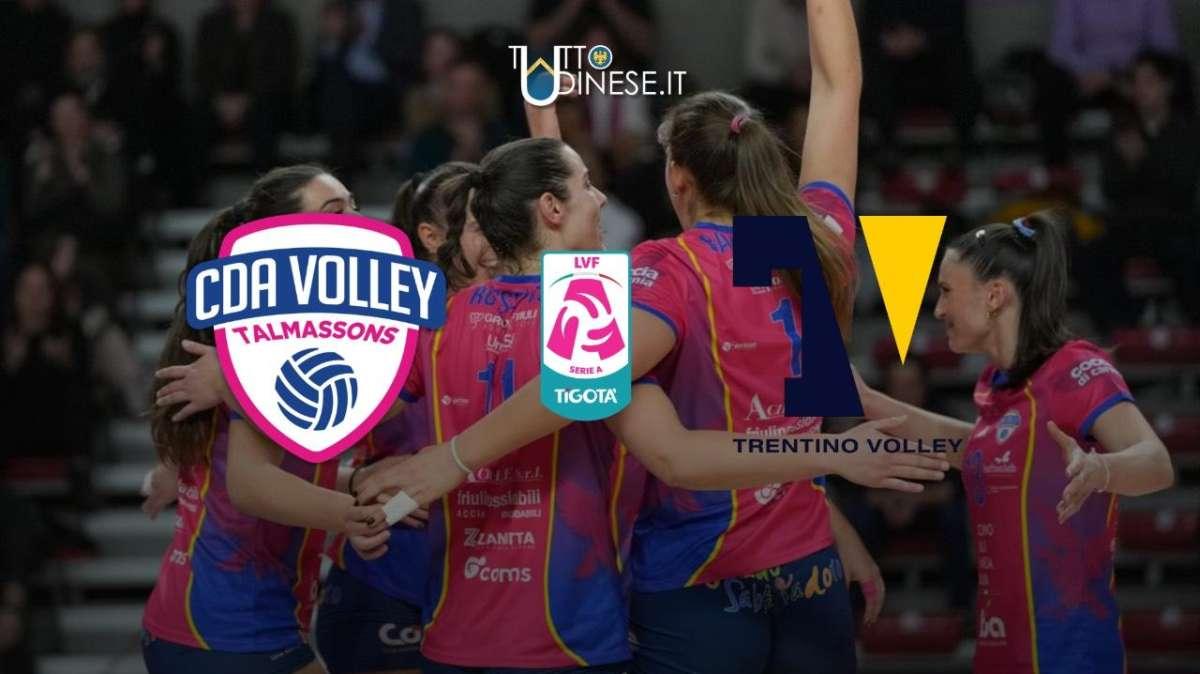 Serie A2 CDA Talmassons FVG-Itas Trentino 3-1: RISULTATO FINALE