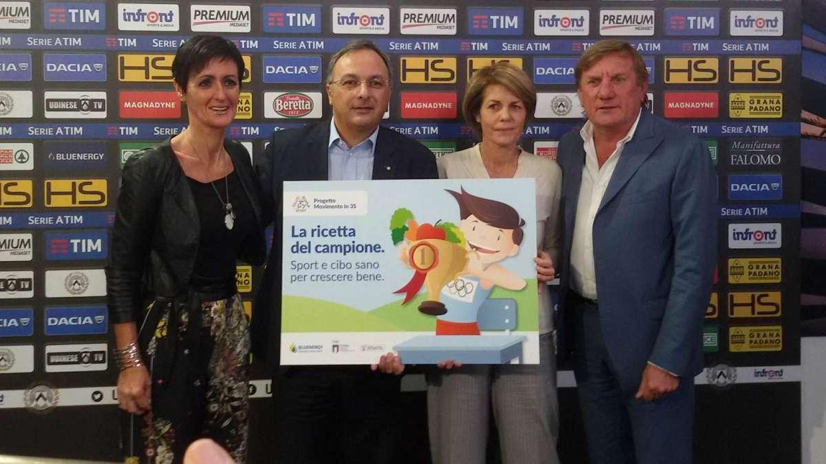 Bluenergy, la collabroazione con l'Udinese e il Progetto 3S (scuola, sport e salute)