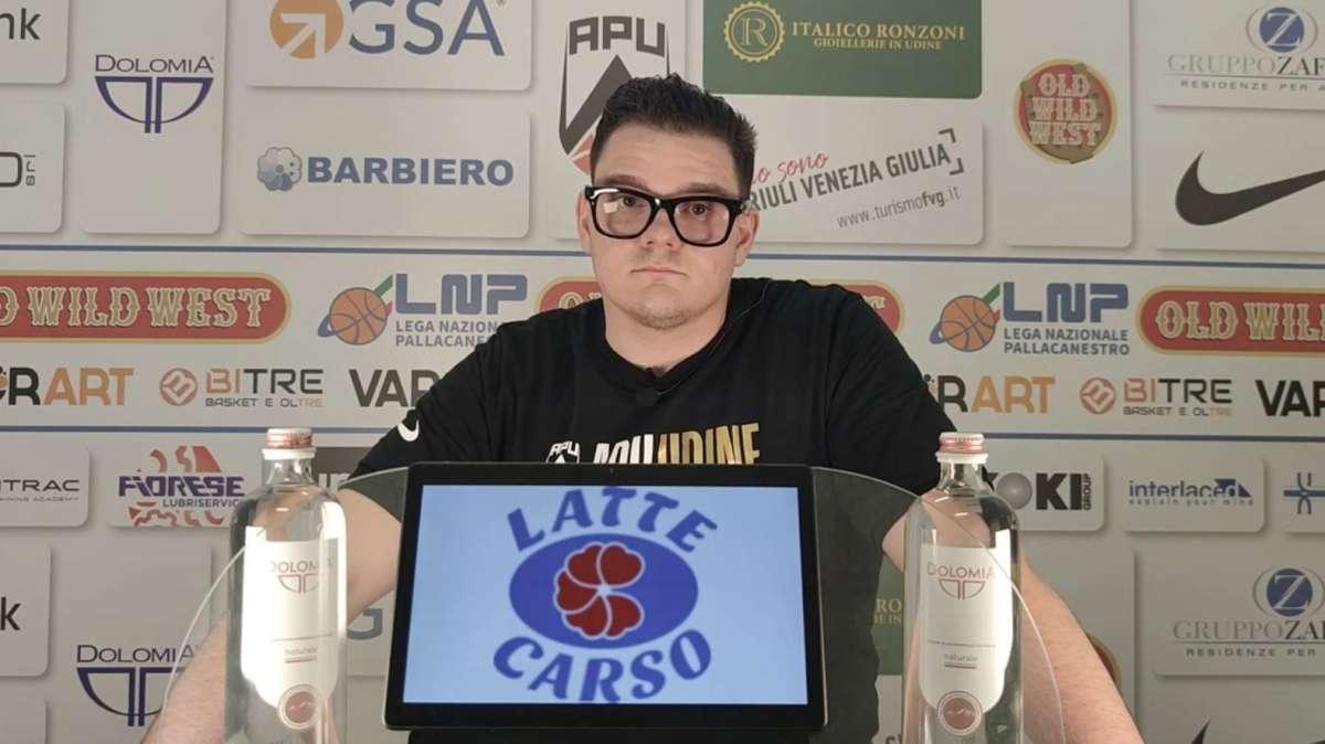 Apu Udine, Finetti: "L'amalgama difensivo sta crescendo. Briscoe? Sarà uno dei nostri punti di riferimento in attacco"