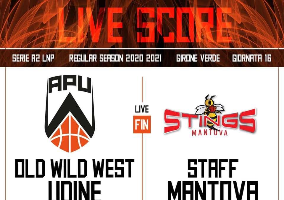 Apu Old Wild West-Staff Mantova 57-68, LE PAGELLE: Apu a pezzi, sesto k.o. di fila