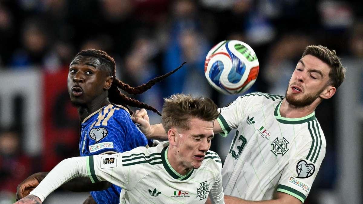 Italia-Irlanda del N. 2-0, LE PAGELLE DEGLI AVVERSARI: oltre il catenaccio c’è poco