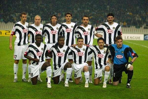 14/09/2005: l'Udinese debutta in Champions League contro il Panathinaikos