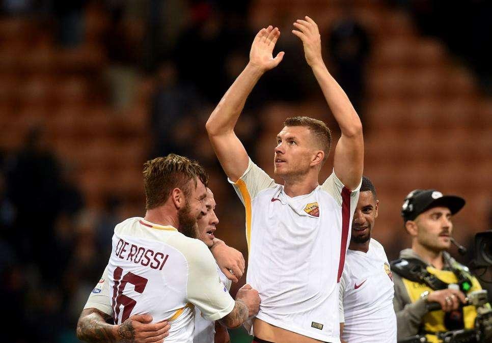 Serie A, Dzeko-Florenzi, la Roma sbanca San Siro: Milan al tappeto