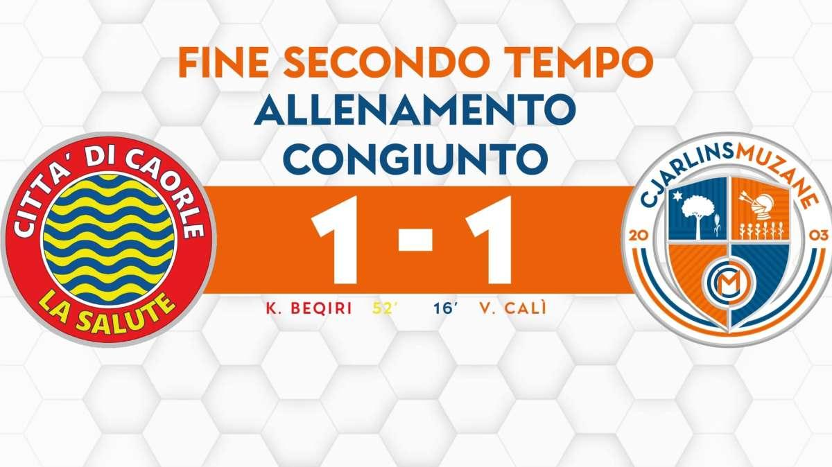 Cjarlins Muzane, termina in parità il test con La Salute Caorle