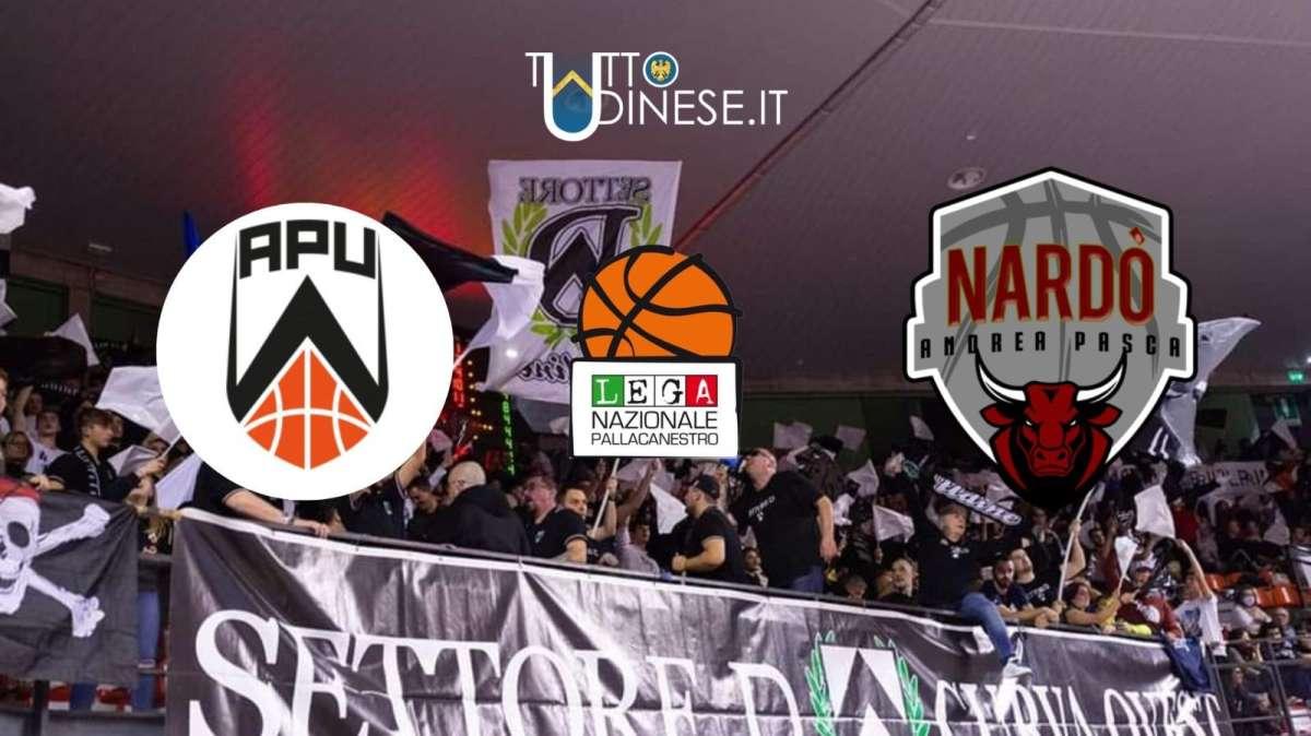RELIVE SERIE A2, Apu Udine - HDL Nardò (104-83), finita, nell'ultimo quarto c'è gloria anche per Zomero