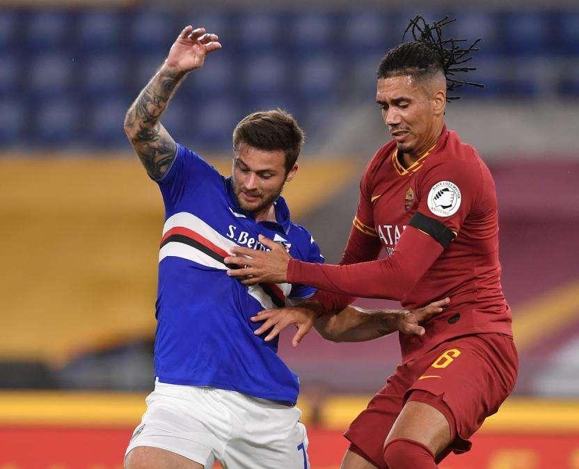 Serie A, la Samp perde contro la Roma e resta dietro 