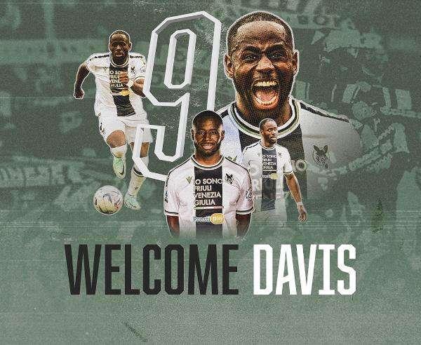 UFFICIALE - Davis è un nuovo giocatore dell'Udinese