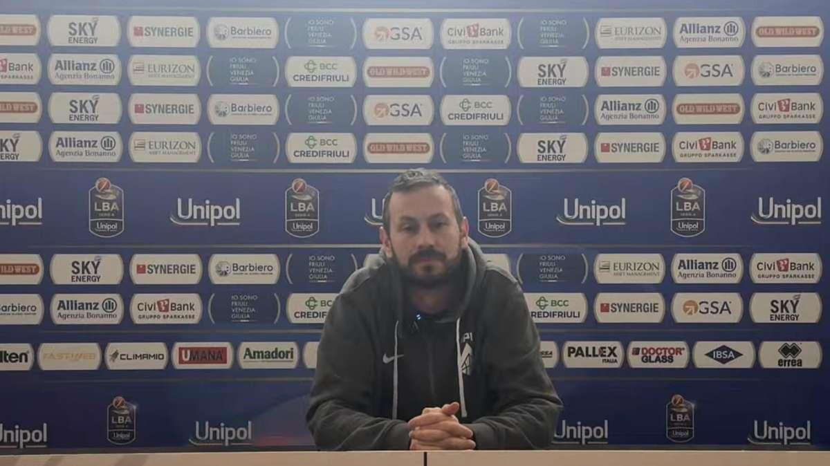 APU Udine, coach Gerosa: “Sarà una prova dura; vogliamo i due punti a casa nostra”
