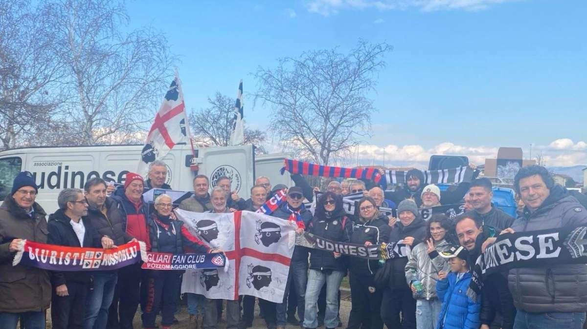 Udinese-Cagliari, gemellaggio enogastronomico nel pre partita tra i tifosi