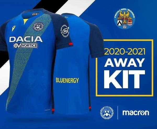 Presentata la seconda maglia, Away kit dedicato ai friulani nel mondo