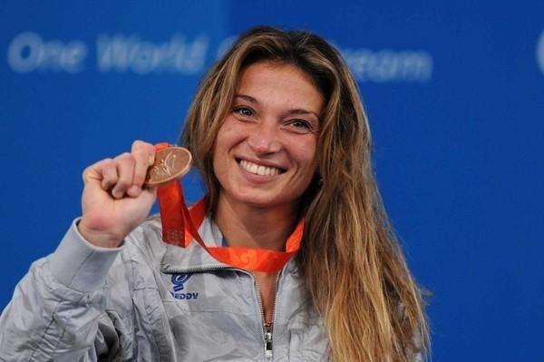 Margherita Granbassi ospite allo Stadio Friuli nel pre partita di Udinese-Brescia