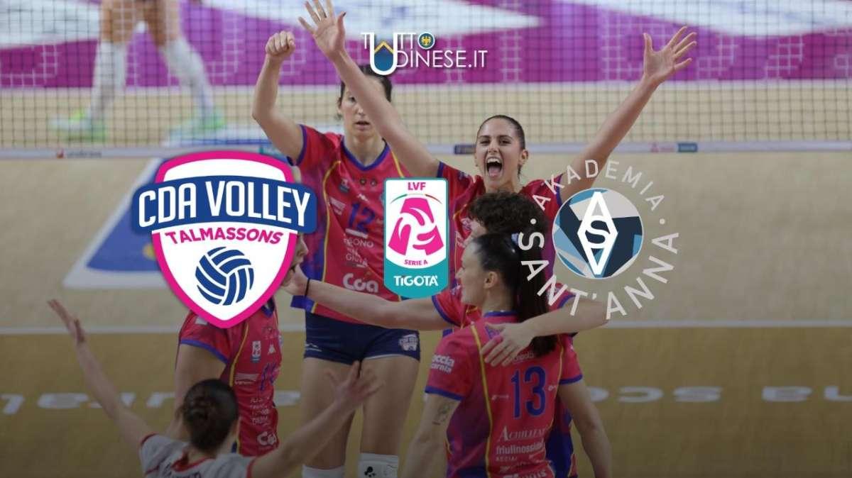 DIRETTA Serie A2 CDA Talmassons FVG-Messina 3-0: RISULTATO FINALE