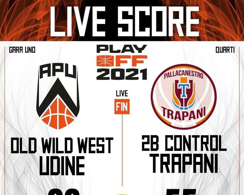 Apu Old Wild West-2B Control Trapani 66-55, LE PAGELLE: Pellegrino MVP, molto bene anche Nobile