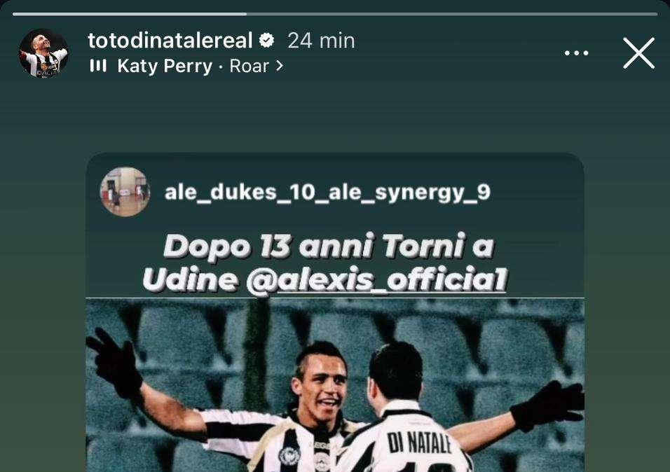 Totò Di Natale "chiama" Sanchez sui social per il ritorno a Udine