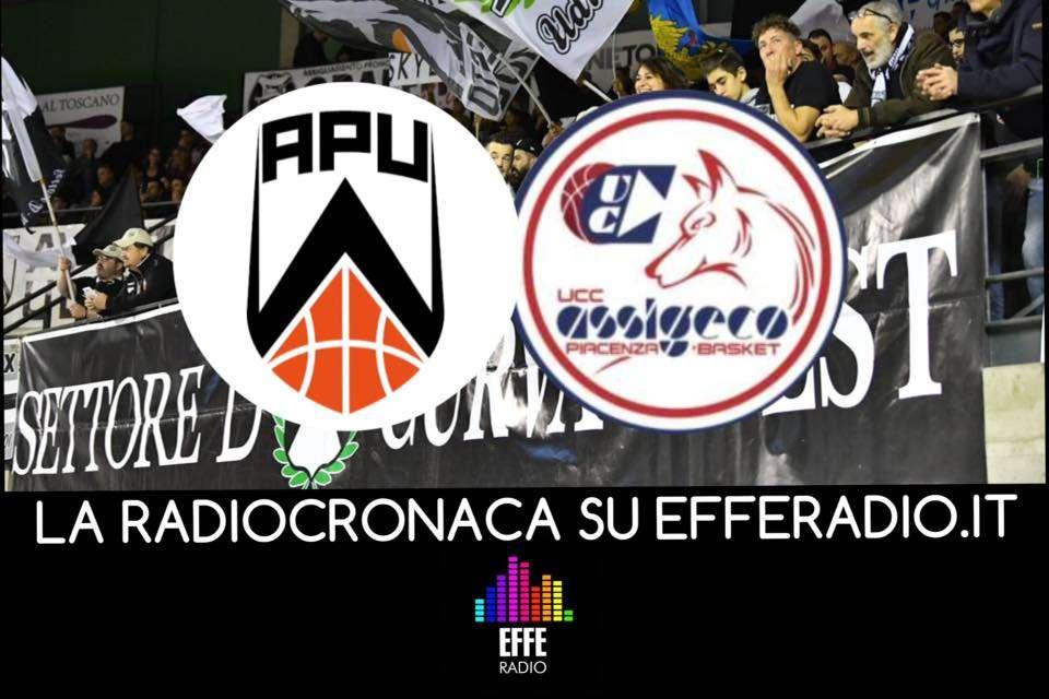 Apu Gsa Udine-Assigeco Piacenza, ascolta la radiocronaca del match!