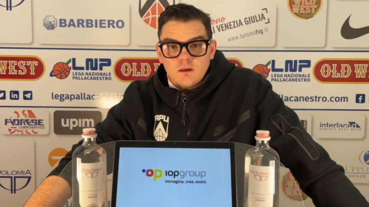 Apu Udine, Finetti: "La sfida con Nardò l'occasione migliore per ritrovare la nostra identità difensiva"