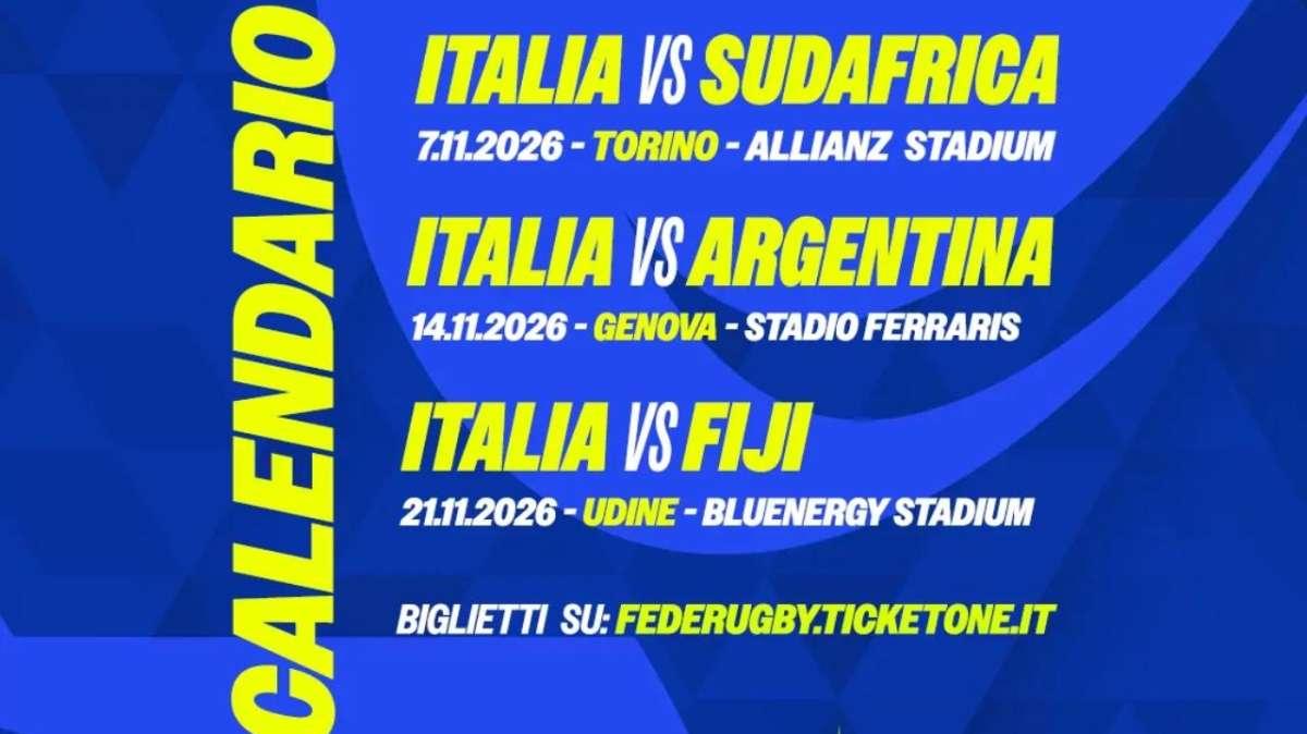 L’Italrugby torna a Udine: al Bluenergy Stadium arriva la sfida contro le Fiji