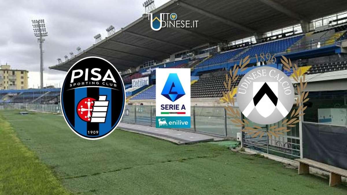 DIRETTA Serie A Pisa-Udinese 0-1: RISULTATO FINALE