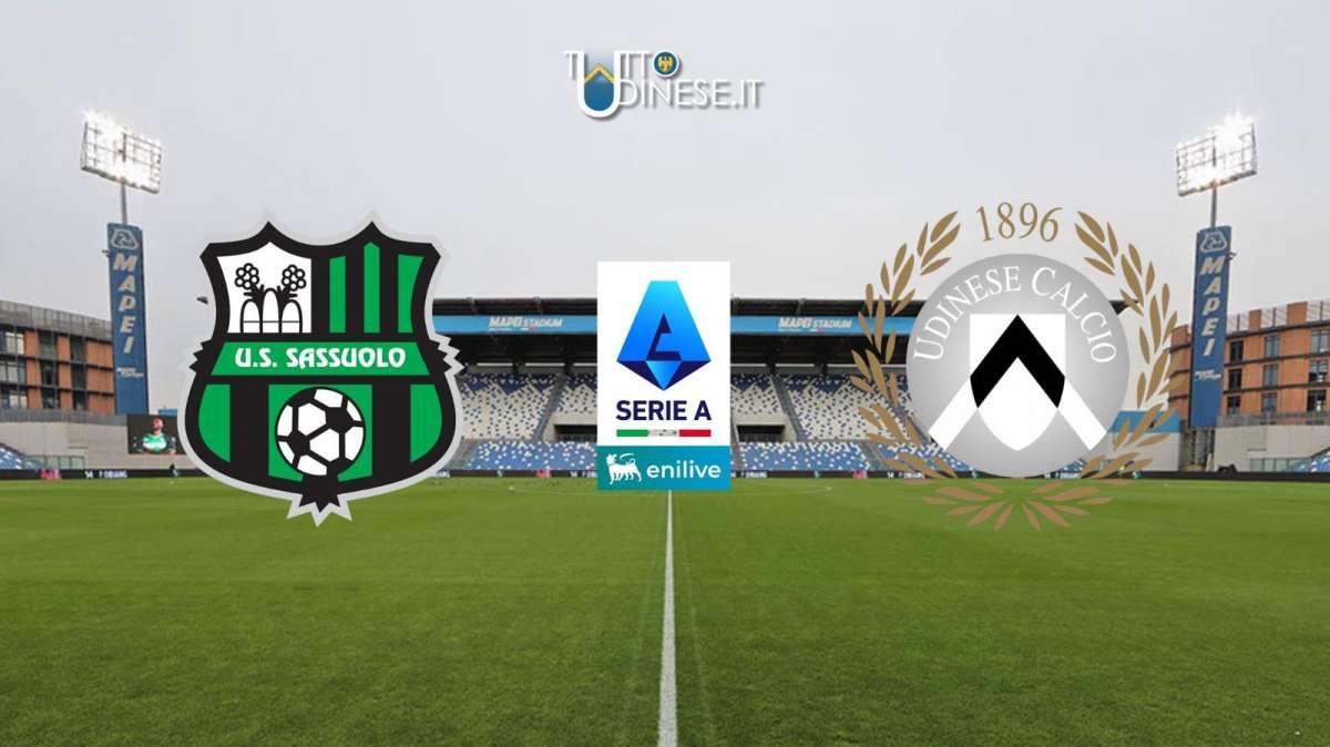 DIRETTA Serie A Sassuolo-Udinese 3-1: seconda sconfitta consecutiva per i bianconeri!