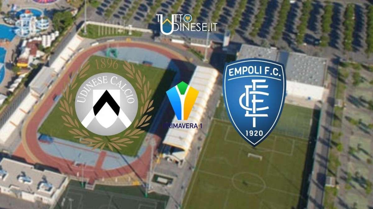 DIRETTA Primavera 1 Udinese-Empoli 1-1: Bacci risponde a Di Leva